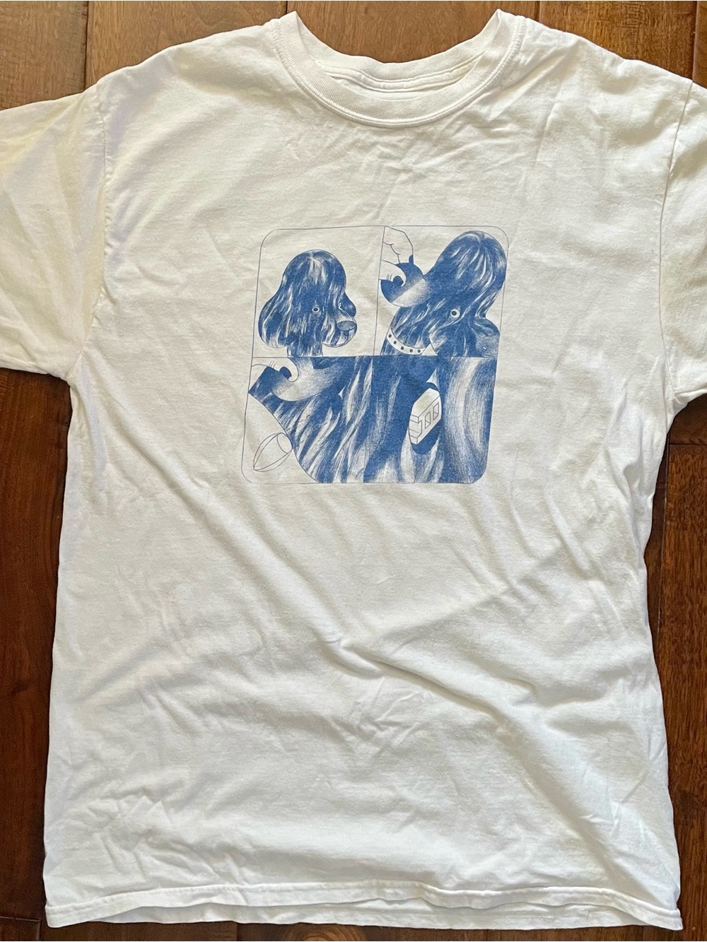 Dog comix graphic art shirt